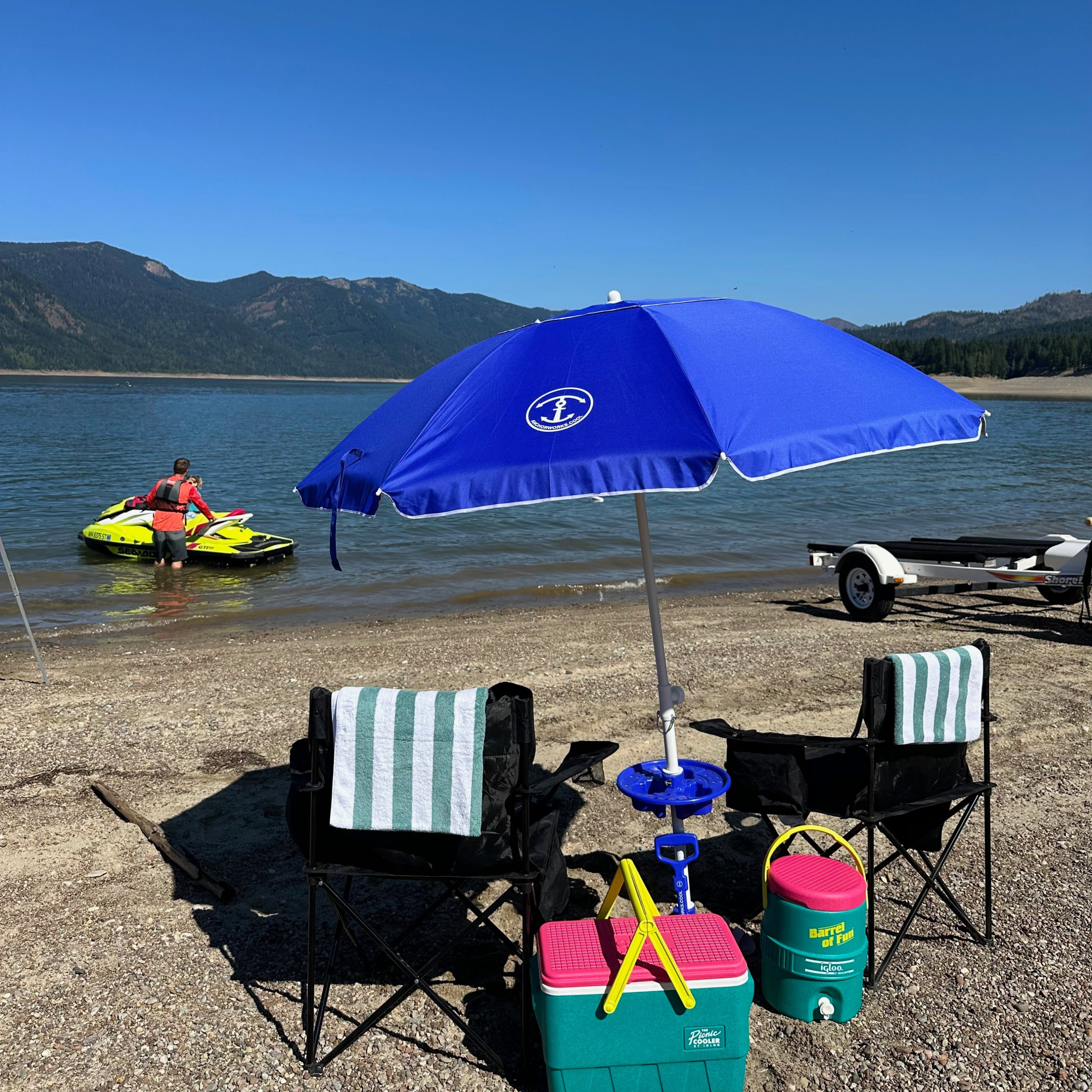 AnchorONE Classic Beach Umbrella System