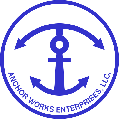 Anchor Works: The Beach Umbrella and Beach Umbrella Anchor Company Logo