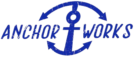Anchor Works Dark Blue Logo